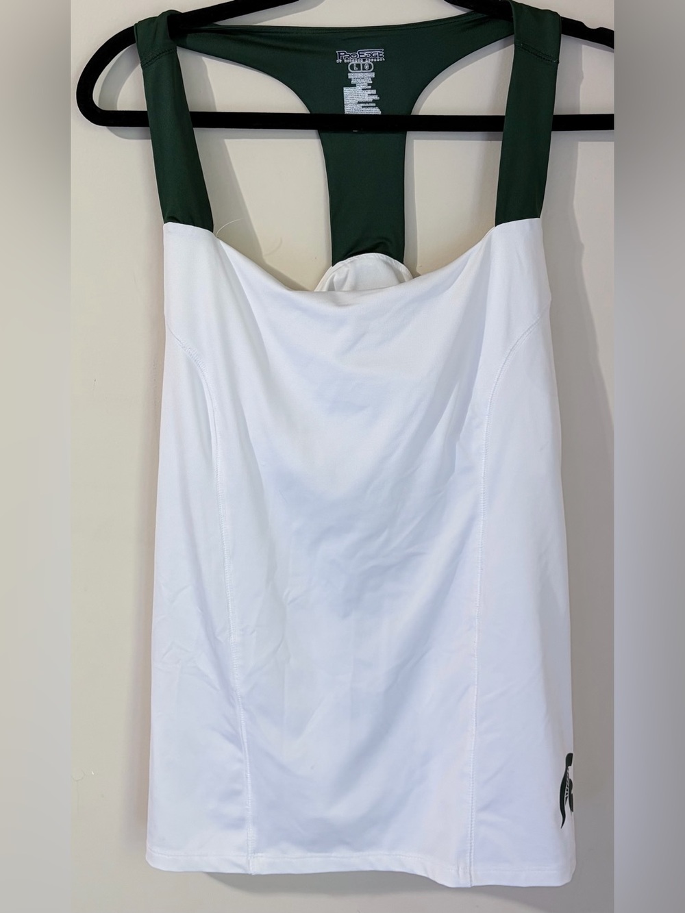 ProEdge Michigan State Spartans Women's Tank Top White Green Size Large